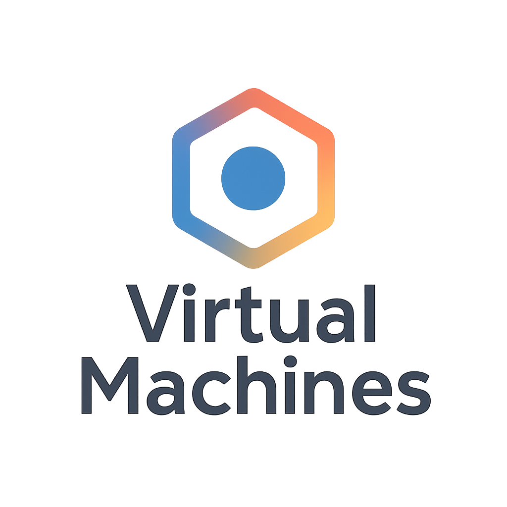 Virtual machines icon representing cloud hosting technology